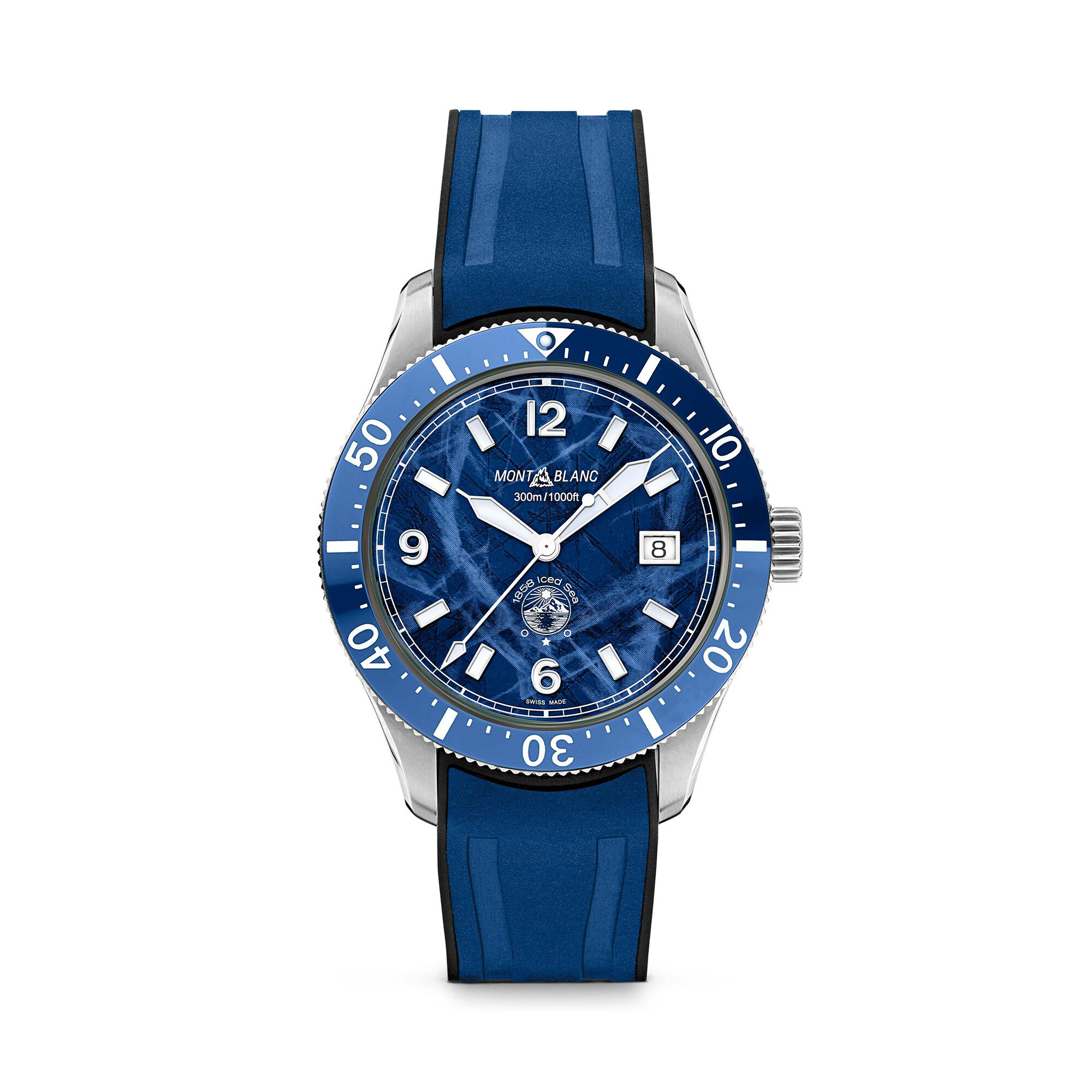 Montblanc 1858 Iced Sea Automatic 41 mm in Stainless Steel Montblanc 129370